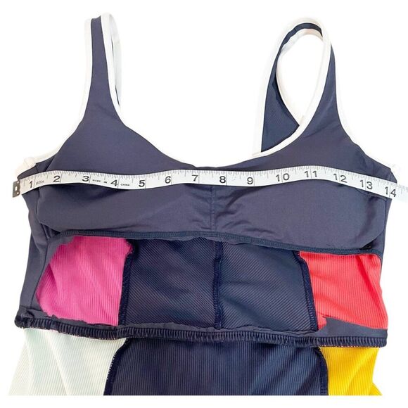 Women's Rip Curl Heat Weave Color Block One Piece Low Back Swimsuit Scoop Neck - Picture 8 of 12